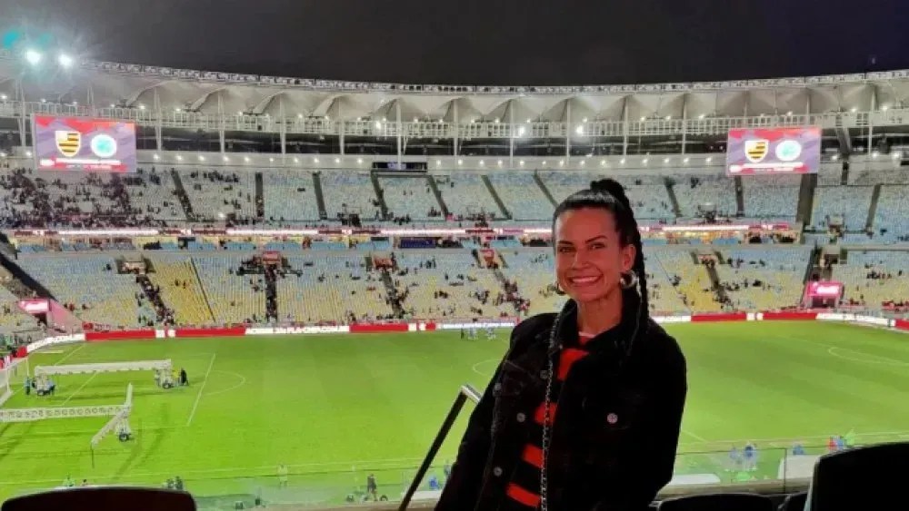 Nora de Tite mostra “regalias“ das famílias dos jogadores em dia de jogo do Flamengo no Maracanã