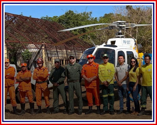 Governo do Tocantins mobiliza força-tarefa para atuar no combate a incêndio florestal no Parque Estadual do Cantão.