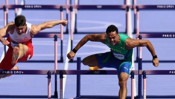 Paris 2024: Brasileiro vence repescagem e vai à semifinal nos 100m com barreiras