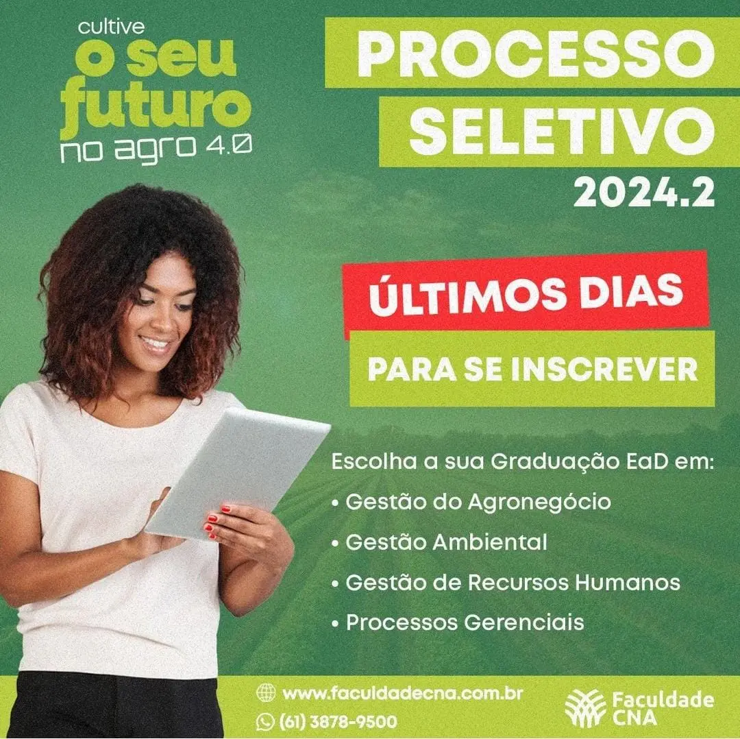 Última Chamada: Inscrições para a Faculdade CNA encerram nesta quarta-feira, 7