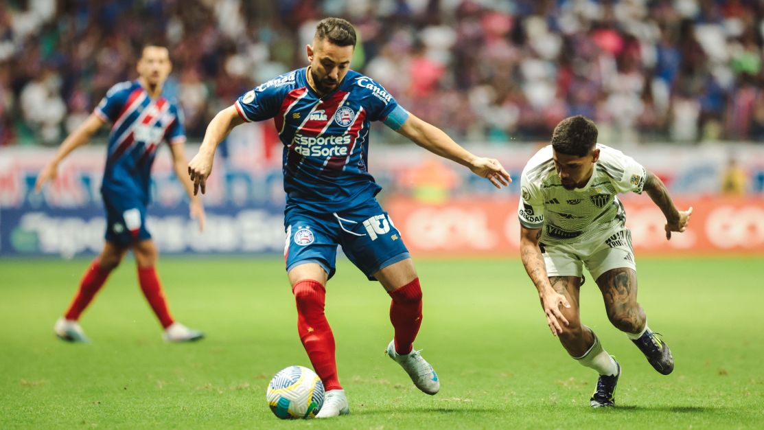 Atlético-MG joga sem titulares e é dominado pelo Bahia no Brasileirão