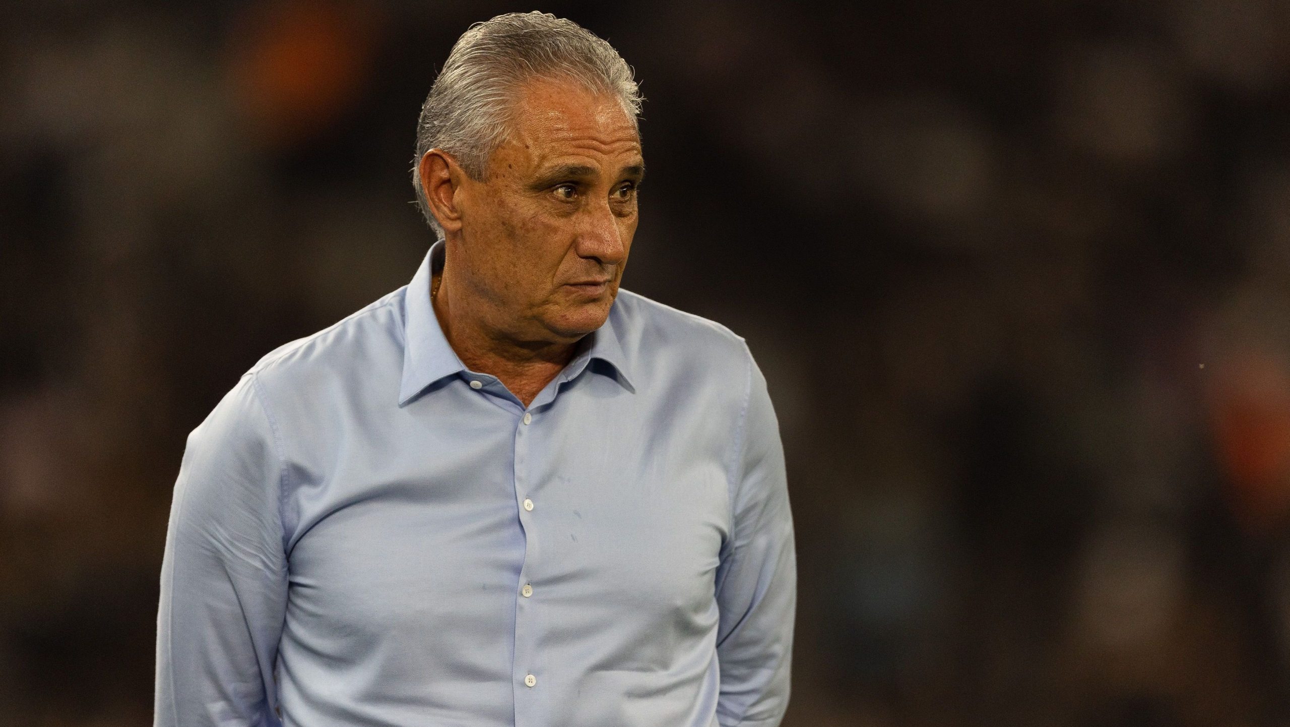 Tite, do Flamengo, mostra chateação com empate sofrido contra o Vasco