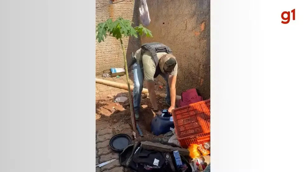 Polícia encontra 10 kg de drogas enterradas em quintal de casa e jovem é preso