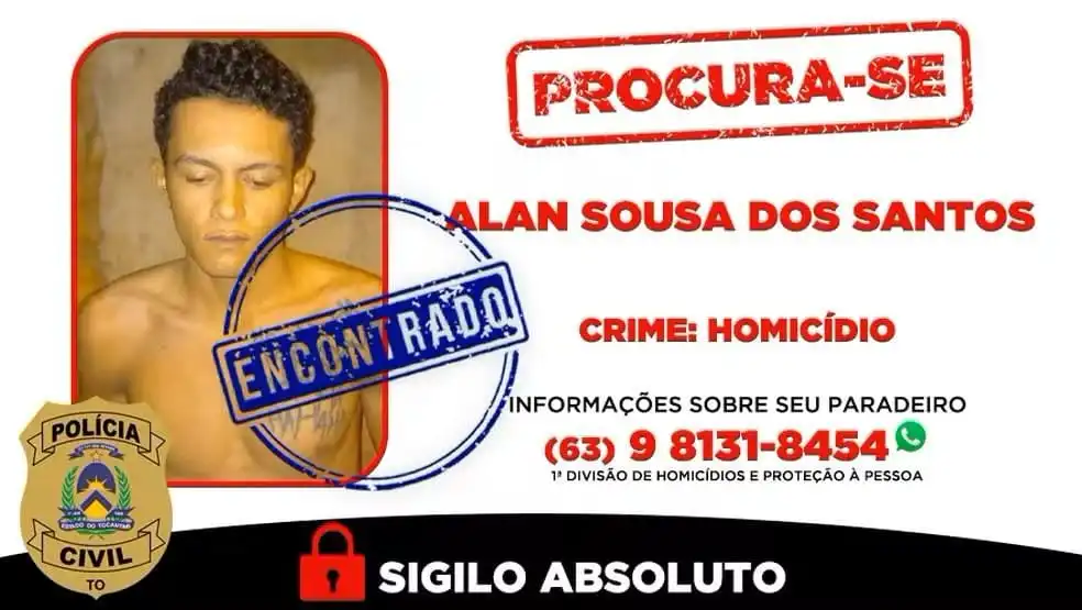 Suspeito de assassinato é preso após ir à delegacia reclamar da divulgação de foto em cartaz de procurado