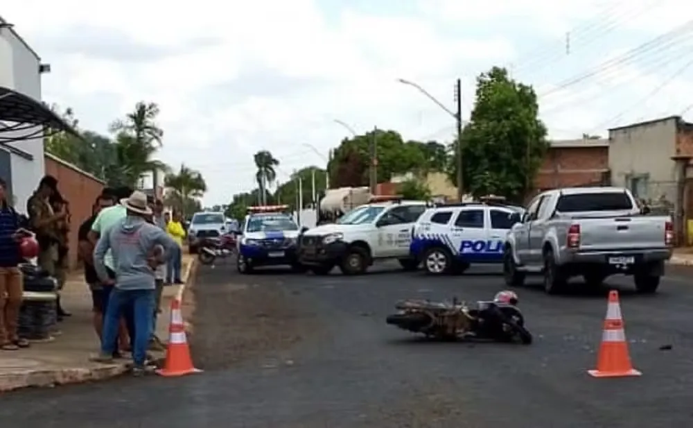 Mulher de 45 anos morre em colisão entre motocicleta e caminhonete em Gurupi