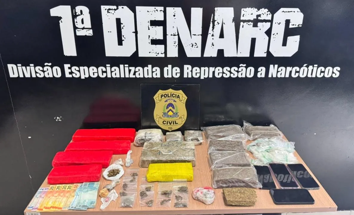 Mais de 10 kg de drogas são apreendidos em ponto de vendas de drogas no Taquari