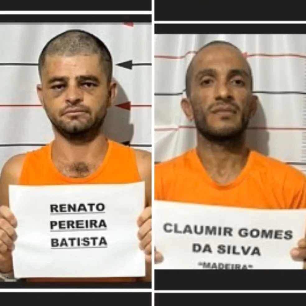 Polícia divulga fotos de fugitivos de presídio no interior do Tocantins