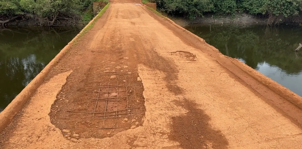 Aproest solicita reparos na ponte sobre o Rio Urubu, entre a TO-255 e a TO-181, em Lagoa da Confusão