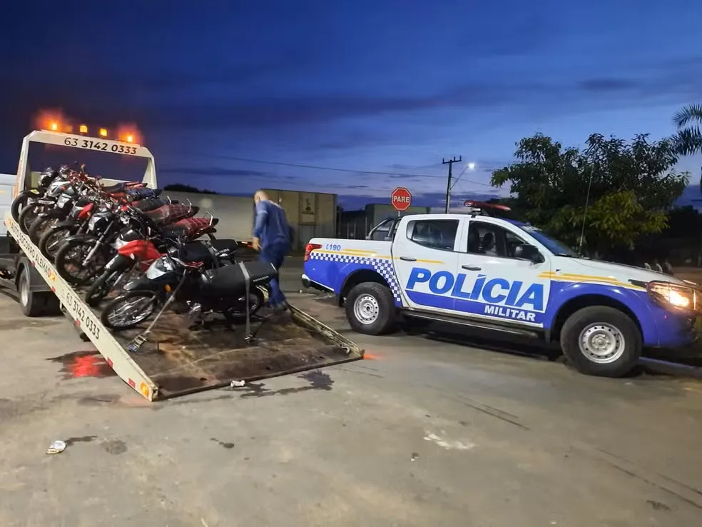 Moradores denunciam barulho e polícia apreende motocicletas irregulares em evento de grau